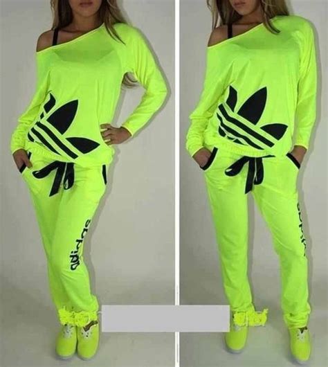 neon adidas jumpsuit.